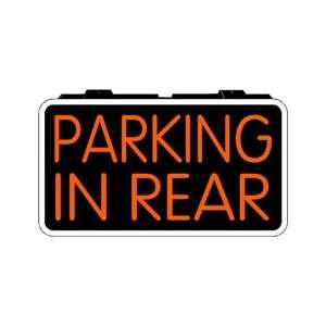  Parking In Rear Backlit Sign 13 x 24