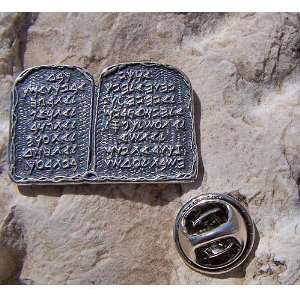  Sterling Silver ten commandments Pin   hand made by top 