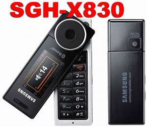 Samsung SGH X830 Music Mobile Phone Swivel Unlock Black  