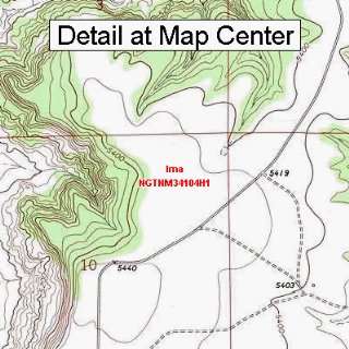 USGS Topographic Quadrangle Map   Ima, New Mexico (Folded/Waterproof)