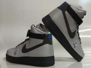 Nike Air Force 1 Hi Prm LE Grey Black Sneakers Mens 13  