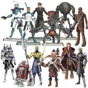  Star Wars Clone Wars Action Figures Wave 12: Toys & Games