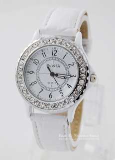 Classic Gel Silicone Rubber Crystal Men Lady Quartz Jelly Wrist Watch 