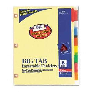  Avery® Worksaver Big Tab Dividers with CPR Holes, Eight 