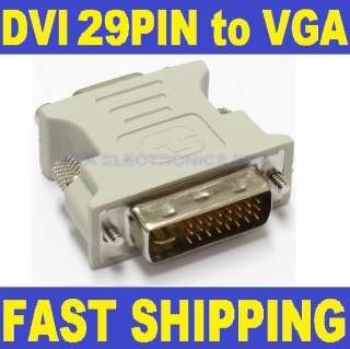 For PC HDTV DVI I 29pin Male to VGA 15pin Female Converter Video Card 