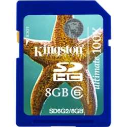 Kingston Ultimate SD6G2/8GB 8 GB Secure Digital High Capacity (SDHC 