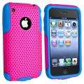   / Hot Pink Mesh Hybrid Case for Apple iPhone 3G/ 3GS  Overstock