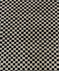 Hand knotted Checkered Black/White Rug (26 x 5)  Overstock
