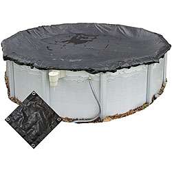 Rugged 24 foot Round Above ground Mesh Pool Cover  Overstock