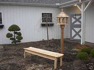 CEDAR Porch or Garden BENCH Amish Built 5 Ft  