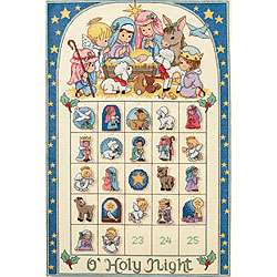 Advent Calendar O Holy Night Counted Cross Stitch Kit  Overstock 