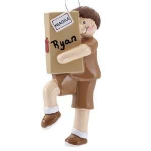  Personalized Package Delivery Man Christmas Ornament