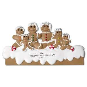    Gingerbread Famly Personalized Table Toppers 