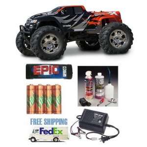  HPI Savage X 1/8 RTR RC Nitro Monster Truck Package Deal 