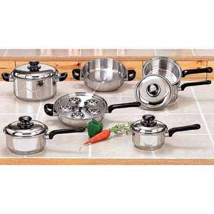   17pc Stainless Steel Cookware Set 17PC STAINLESS STEEL COOKWARE SET