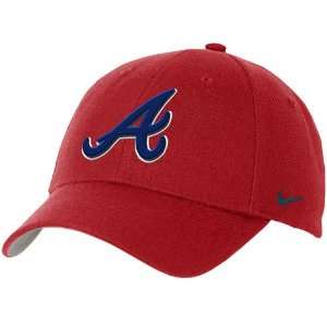  Nike Atlanta Braves Red Wool Classic III Hat Sports 