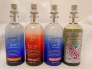 Bath & Body Works Body Mist Aromatherapy Choose Scent 4 oz Bottle 