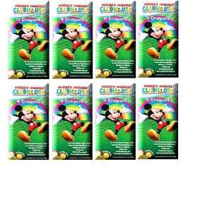  12pack Mickey Mouse Bulk Party Favor Crayons Toys & Games