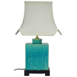 19.5 inch Turquoise Vase Lamp (China)  