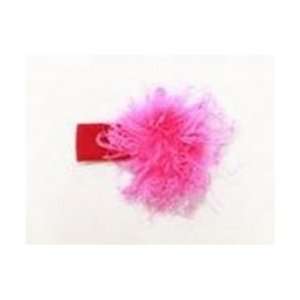Jamie Rae Raspberry Cotton Headband with Raspberry Marabou Size 0 18 