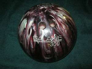 Purple & White Swirl 10 Lb Ten Pin Galaxie Bowling Ball  