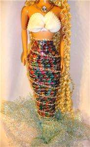 Deep Sea Enchanting Mermaid Barbie doll OOAK fantasy  
