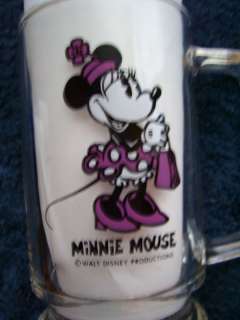 Etched TOM ** Minnie Mouse ** Glass Mug Stein Tankard  
