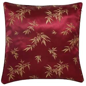  EXP Decorative Handmade Silky Red & Gold Cushion Cover 