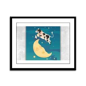    Framed Panel Print Cow Jumped Over the Moon 