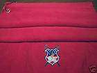 Embroidered, Red, 16x25 Plush golf towel Crossed Clubs items in Float 