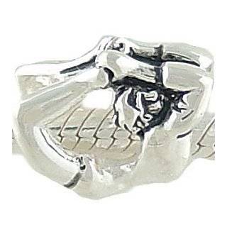 Petite Yoga Bow Pose 925 Sterling Silver Bead fits European Charm 
