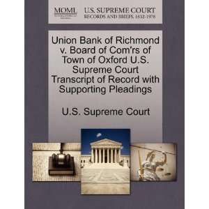  Union Bank of Richmond v. Board of Comrs of Town of 