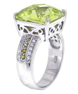 Fashion Color Sterling Silver CZ Ring  