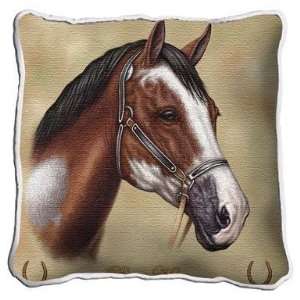  Paint Horse Tapestry Throw Pillow: Home & Kitchen