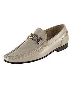 Dolce & Gabbana Mens Gray Leather Loafers  