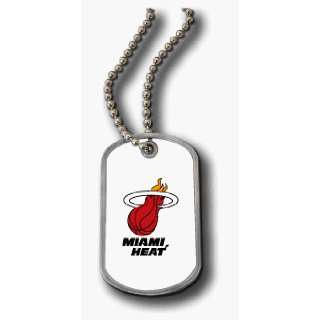  MIAMI HEAT DOMED DOG TAG NECKLACE *SALE* Sports 