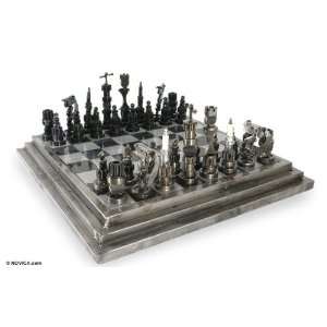  Iron chess set, Rustic Challengers