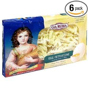 Gia Russa Egg Fettuccine, 8.8 Ounce Packages (Pack of 6)  
