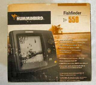   & SEALED Humminbird Fishfinder 550 Single Beam 5 Screen Gray Scale