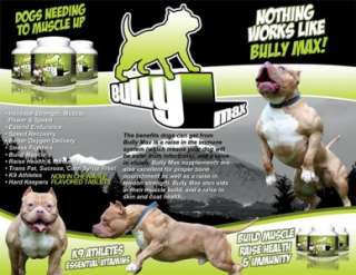 Bully Max Vitamin & Muscle Supplement Pit Bull Dogs 2 Month Supply 