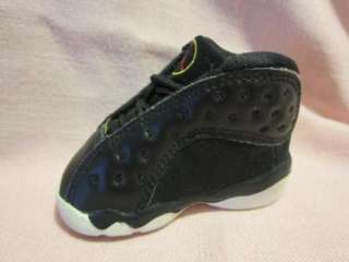 1997 Little Air Jordan XIII Size 2c, Black/Red Shoes in Box  