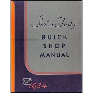   1935 Buick Special Series 40 Repair Shop Manual Original: Buick: Books