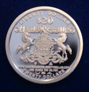 2007 chambersburg Liberty Dollar 1 oz Norfed Awesome  