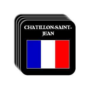 France   CHATILLON SAINT JEAN Set of 4 Mini Mousepad Coasters