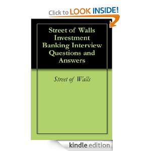   Investment Banking Interview Questions and Answers [Kindle Edition