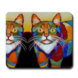 Cat of Many Colors Pets Mousepad by   Sports 