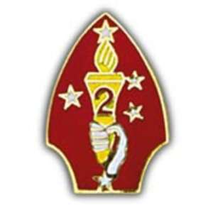  U.S.M.C. 2nd Marine Division Pin Red 1 Arts, Crafts 