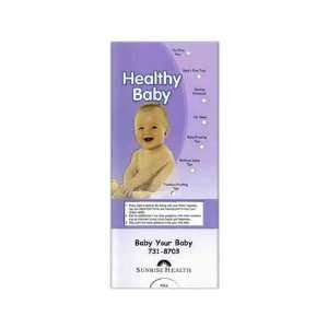   Heathy baby pocket slider has vital information for new parents. Baby