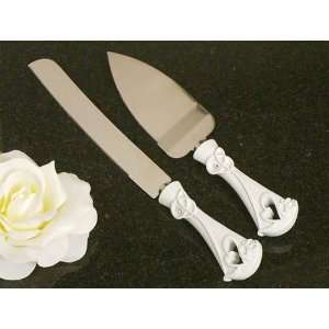  Love Theme cake and Knife Set: Kitchen & Dining