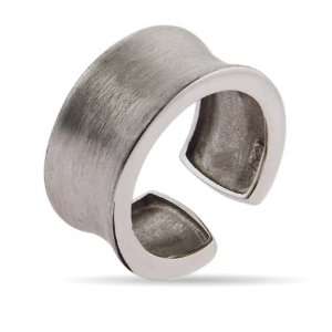  Sterling Silver Brushed Finish Thumb Ring Size 5 (Sizes 5 